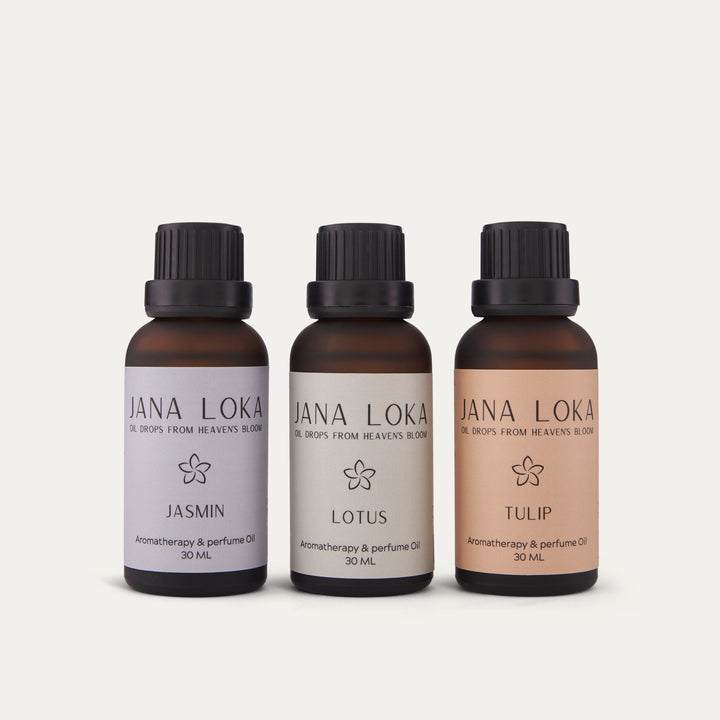 Signature Floral Ritual Trio | Lotus, Jasmine & Tulip - סט שמן לוטוס, שמן יסמין, שמן טוליפ
